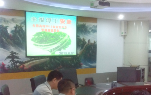 合肥贝斯特全球最奢华的游戏平台公司召开2015年安全生产月活动动员会